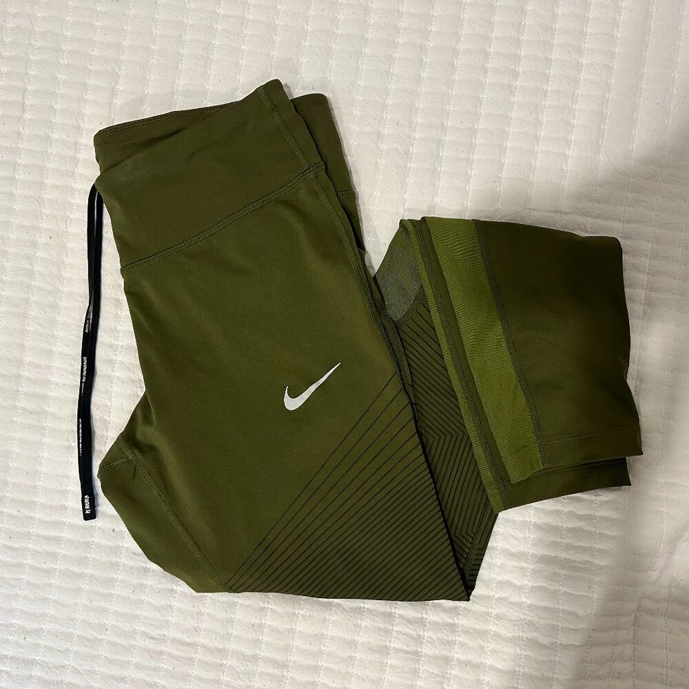 Nike Epic Luxe Olive Green Leggings